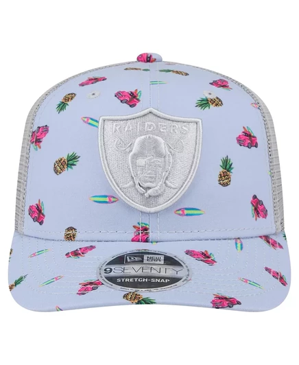 Мужская светло-голубая кепка New Era Las Vegas Raiders Adventure с регулируемой длиной  light blue