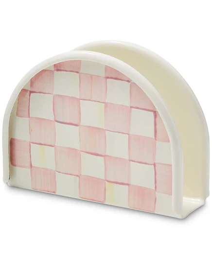 Подставка для салфеток Mackenzie-Childs Rosy Check, эмалевая