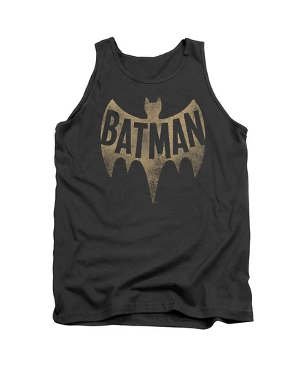 Мужская майка Batman Classic TV с винтажным логотипом, серая