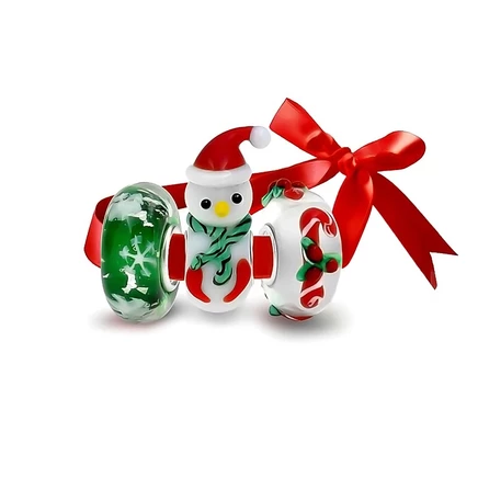 Набор подвесок Bling Jewelry Murano 4 шт., разноцветный