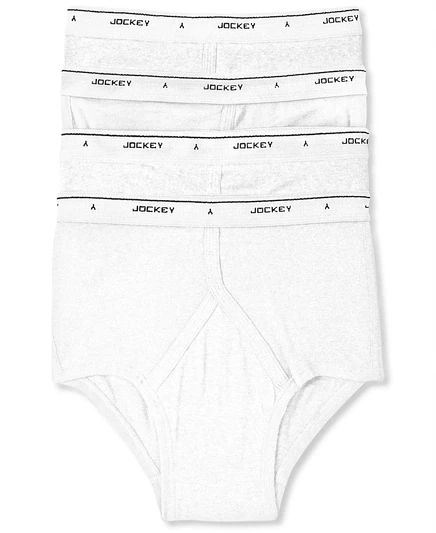 Мужские брифы Jockey Classic, 4 шт., белые