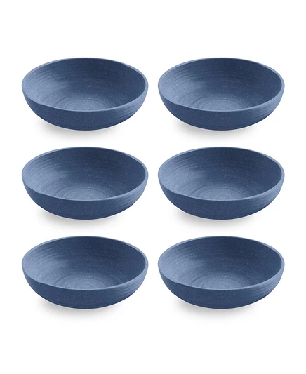 Набор низких мисок Abode Homewares Planta, 6 шт., 1280 мл, синие