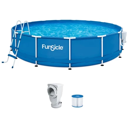 Каркасный бассейн Funsicle Activity 457×91 см, синий