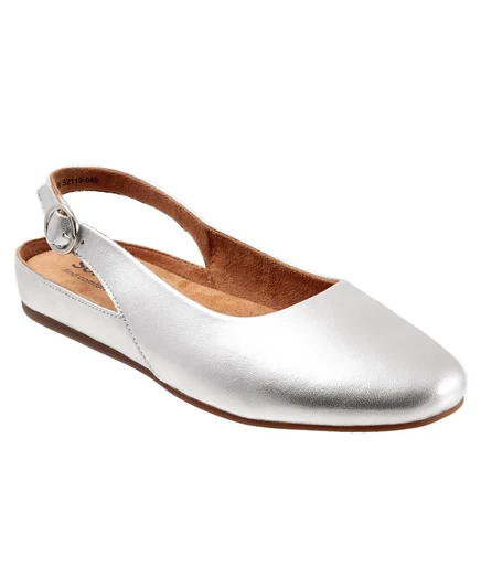 Женские балетки Softwalk Sandy, серебристые