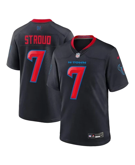 Мужская игровая джерси Nike C.J. Stroud альтернативная, синяя