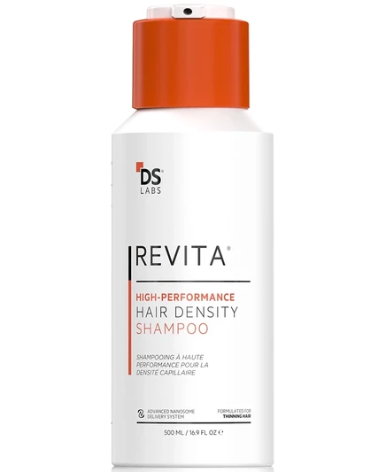 Высокоэффективный шампунь для придания густоты волосам DS Laboratories Revita, 500 мл, не окрашивает волосы