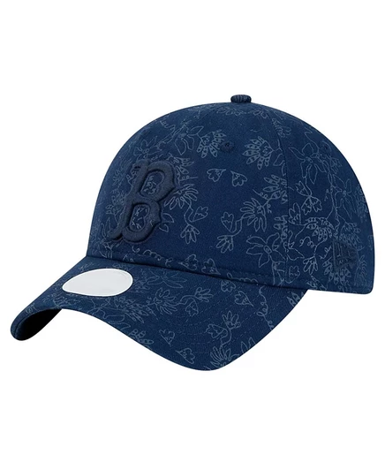 Женская кепка New Era 9TWENTY Boston Red Sox с цветочным принтом, темно-синяя