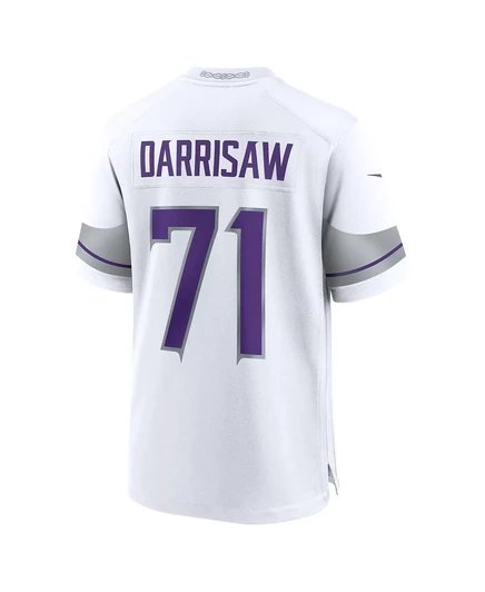 Мужская футболка Nike Christian Darrisaw White Minnesota Vikings для альтернативной игры white