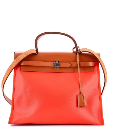 Женская сумка HERMES Herbag 31 Zip Berline, красная