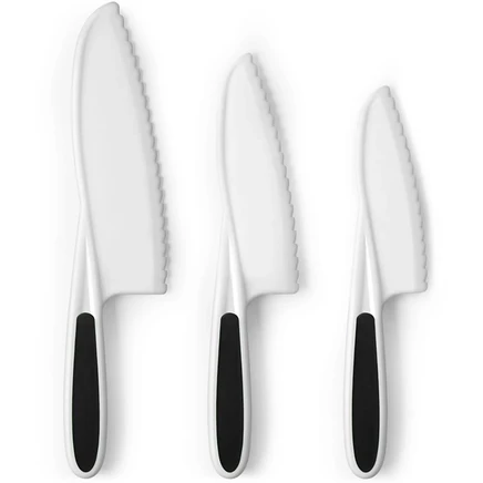 Набор детских ножей Zulay Kitchen, 3 предмета, черный