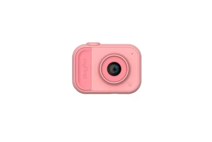 myFirst Camera 10 - Цифровая мини-камера для детей в возрасте от 3 до 12 лет, Видео 1080P, фотографии 5 Мп, Режим таймера, Забавные рамки, Веб-камера, Адаптер для штатива, ремешок на шею и карта памяти (розовый) без цвета