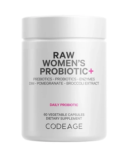 Пробиотик для женщин Codeage Raw, 60 капсул, белый