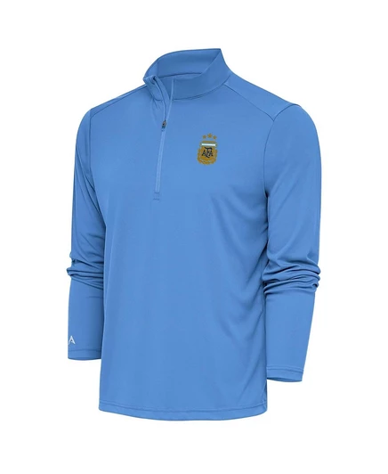 Мужская толстовка-пуловер с застежкой-молнией на четверть, синяя, цвета пудры Антигуа, посвященная национальной сборной Аргентины.