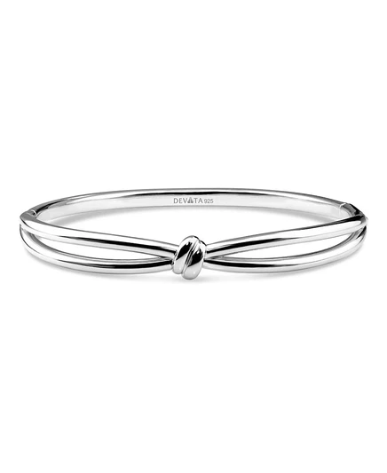 Женский браслет Devata Love Knot из родированного серебра