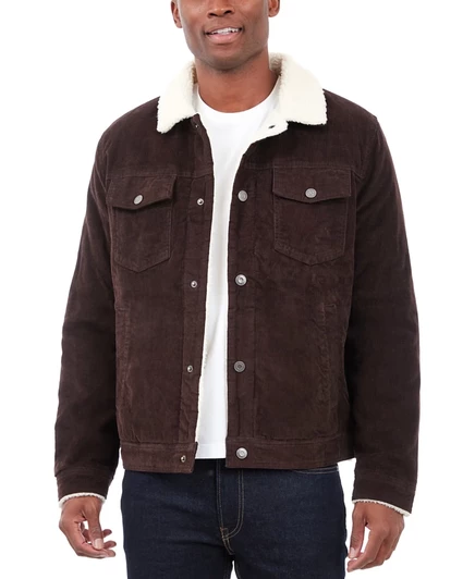 Мужская вельветовая куртка Lucky Brand, коричневая