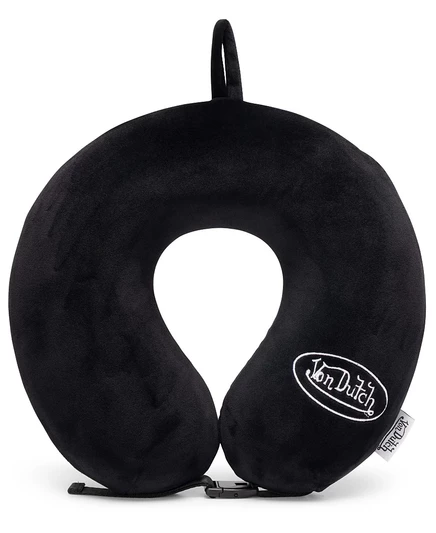 Дорожная подушка Von Dutch Classic Memory Foam 11″, черная