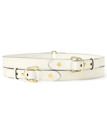 Широкий пояс Lauren Ralph Lauren с двойным запахом, белый