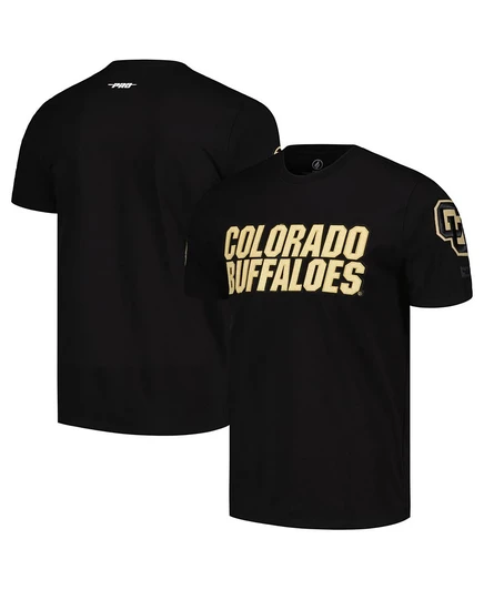 Мужская классическая футболка Pro Standard Black Colorado Buffaloes черного цвета