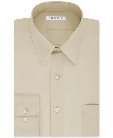 Мужская рубашка Van Heusen Bigger Fit, бежевая