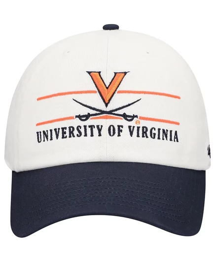 Мужская белая кепка Virginia Cavaliers Gridiron Clean Up с регулируемой посадкой 47 Brand white