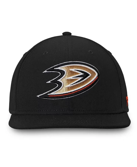 Мужская кепка Fanatics Anaheim Ducks Core Fitted, черная