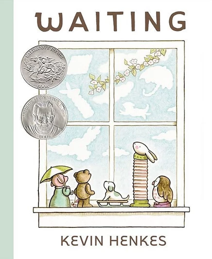 Книга Waiting Kevin Henkes твердый переплет, белая