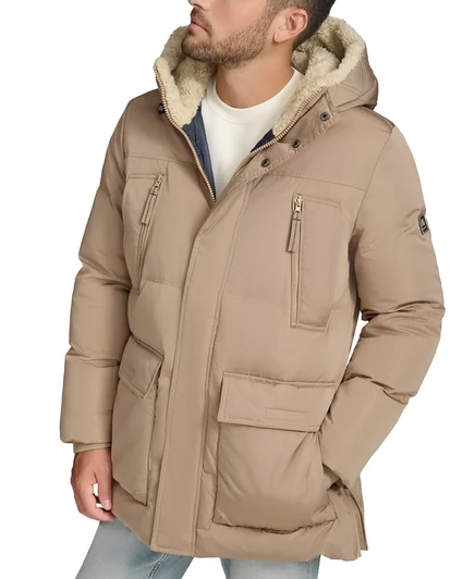  Мужская куртка-парка из искусственного меха Mackay tan/beige