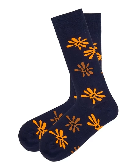 Мужские носки LOVE SOCK COMPANY с цветочным узором, синие