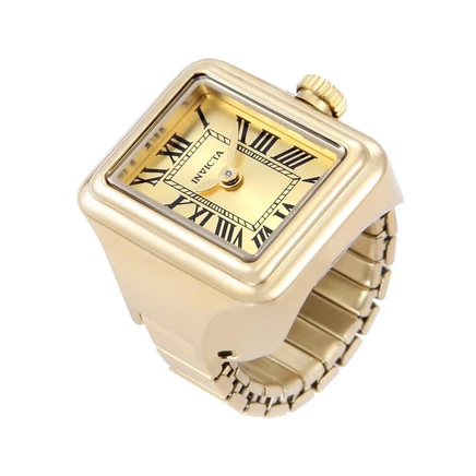 Женские часы-кольцо с мини-кварцевым циферблатом Invicta 49895 из золота