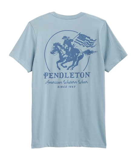 Мужская футболка с коротким рукавом Heritage Western Graphic от Pendleton синего цвета