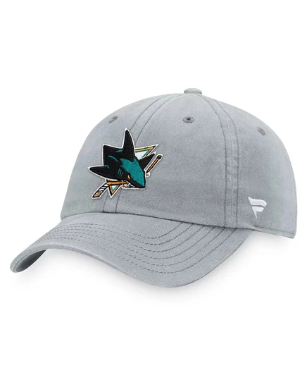 Мужская бейсболка Fanatics San Jose Sharks Core регулируемая, серая