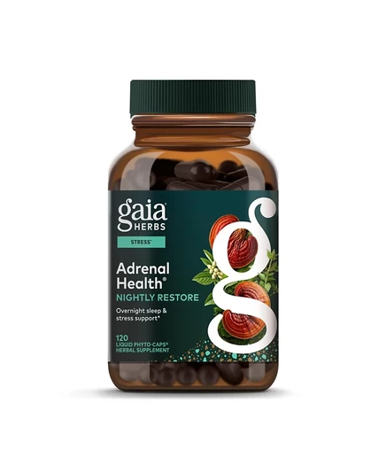 БАД Gaia Herbs Adrenal Health Nightly Restore, 120 капсул