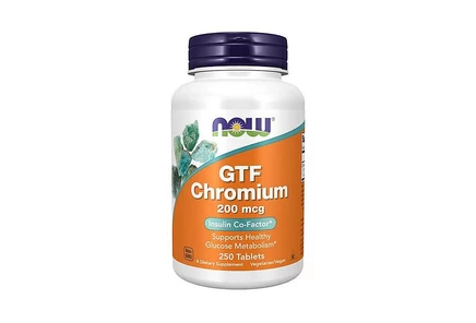 NOW Foods GTF Chromium,200 Мкг, 250 таблеток без цвета