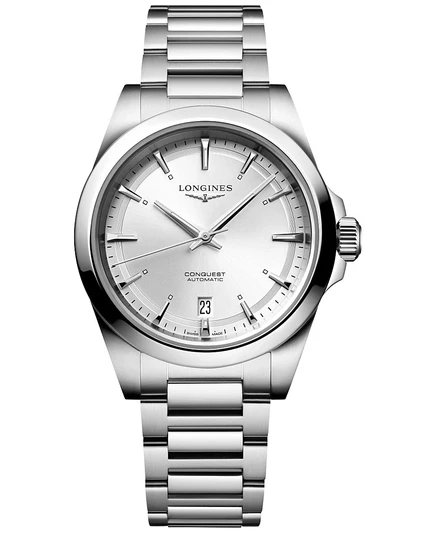 Мужские автоматические часы Longines Conquest 38 мм, сталь