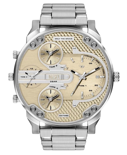 Мужские часы Diesel Mr. Daddy Slim 54 мм, серебристые