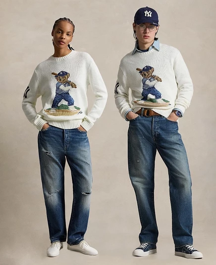 Мужские и женские свитера Polo Ralph Lauren с круглым вырезом белый