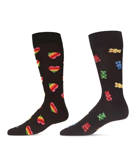 Новые носки MeMoi MeMoi Mens Valentine Pair, упаковка из 2 штук multi