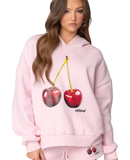  Женская толстовка с капюшоном Mon Cheri light-pink