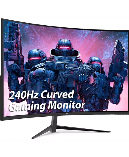  27-дюймовый изогнутый игровой монитор с разрешением 1080P Full HD 240 Гц и длительностью 1 мс black