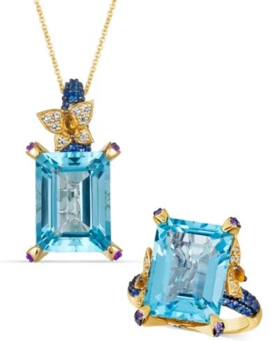 Колье и кольцо Le Vian Crazy Collection, золото 14К