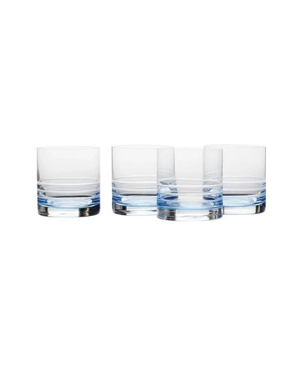 Двойные старомодные очки Mikasa Cal Blue Ombre, набор из 4 очков