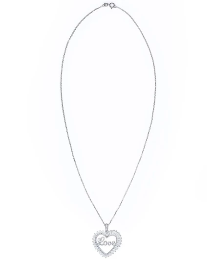 Женское ожерелье Macy's Love, посеребренное, 18″