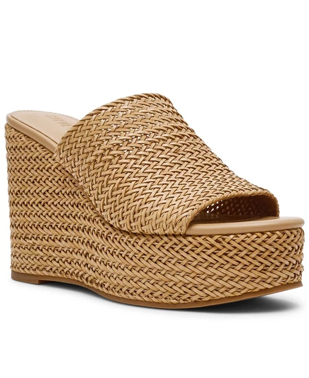 Женские сандалии Steve Madden Cassi на танкетке, белые
