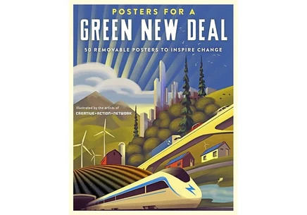 Набор плакатов Green New Deal, 50 съемных, белый