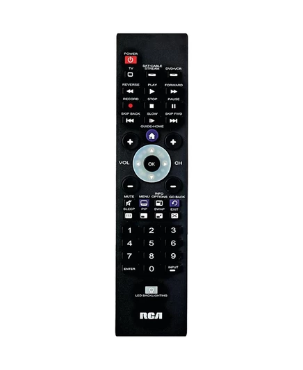 Универсальный пульт дистанционного управления RCA 3-устройства с подсветкой, черный