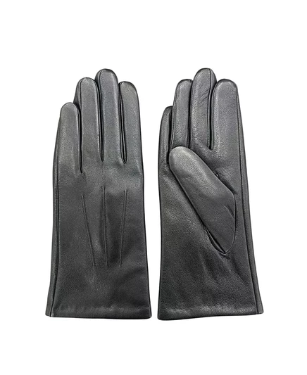  Сенсорная перчатка из натуральной кожи black
