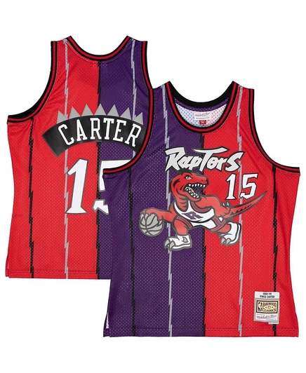 Мужская майка Mitchell & Ness Vince Carter Split, фиолетовая