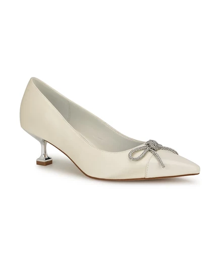 Женские свадебные туфли-лодочки Wendon на зауженном каблуке Nine West Women's Wendon, белые