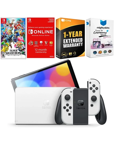 Консоль Nintendo Switch OLED с Smash Ultimate, белая