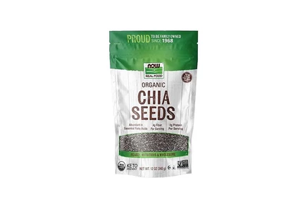 Семена чиа NOW Foods 340 г, черные